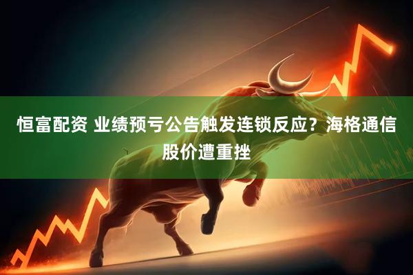 恒富配资 业绩预亏公告触发连锁反应？海格通信股价遭重挫